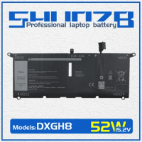 SHUOZB DXGH8 Laptop Battery For Dell Inspiron 7390 2-in-1 7490 Dell XPS 13 9380 9370 7390 Series G8VCF 0H754V P82G 7.6V 52WH