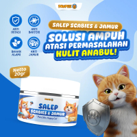 SALEP SCABIES JAMUR KUCING (GRATIS VITAMIN) PALING AMPUH AMAN TERJILAT OBAT SCABIES & JAMUR ANJING  