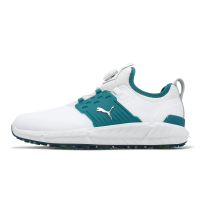 Puma 高爾夫球鞋 Ignite Articulate Disc 男鞋 白 綠 防水鞋面 鞋釘 快速綁帶 37607908