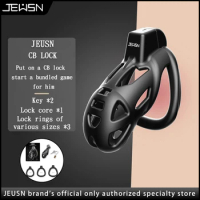Jeusn Male Chastity Cage Sex Toys Sissy Femboy beginner flat chastity cage belt Cock Cage man lock Penis Rings Men'S Adult Goods