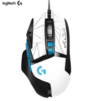 Logitech G502 Hero KDA Wired Gaming Mouse 25K Optics Sensor 25600 DPI LOL Ergonomic Game Mice High Precision Support Laptop