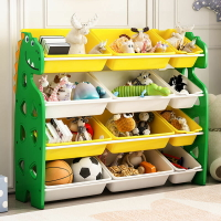 免運 兒童玩具收納架寶寶書架卡通玩具架子嬰童置物架多層幼兒園收納柜