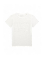 เสื้อยืดเด็กผู้ชาย  อายุ 3-7 ปี N5GI13K6XN4 - สีขาว