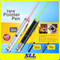 J201 / 303 / 710 Pointer Pen Green / Red Light Color USB Rechargeable 5mW Adjustable Sharp Point Lon