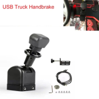 PC SIM USB Truck Handbrake For Logitech G27 G29 G923 Steering Wheel For ETS2 European / American Hand Brake Simracing Games