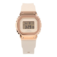 卡西歐G-SHOCK金屬錶殼玫瑰金方塊女手錶GM-S5600PG-1/4/S56000-7
