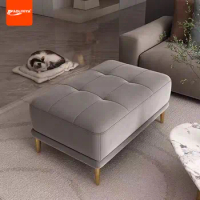 Aoliviya New Chaise Bed Square Sofa Footstool Living Room Light Luxury Lazy Single Sofa Step Square Bedroom Footstool