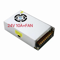 Switching Power Supply สวิตชิ่งเพาเวอร์ซัพพลาย 24V 10A 250Watt (สีเงิน)