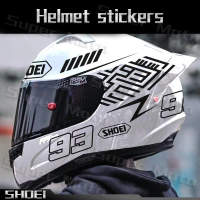 For SHOEI Motorcycle Helmet Sticker Racing Team Rider NO.93 Decal Accessories Decorative Waterproof 