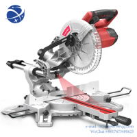 LUXTER 10 inch Miter saw Compound Sliding Single Bevel With Laser Mitre Saw For Woodworking Tool And Aluminium Cutting
