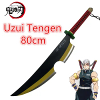 Anime Original Katana Cosplay Weapon Sword Silver Uzui Tengen Kyoujurou Tanjirou Swords 80cm