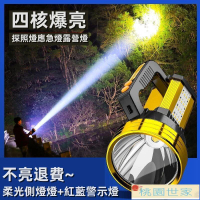 【手電筒】強光手電筒 可充電 超亮 耐用 戶外露營燈 工作燈 露營照明燈 雙USB快充-AP.K60
