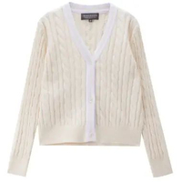 Giordano Women's (Online Exclusive) Korea Cardigan 0535659918 M Aqua Gray