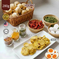 HOORAY Premium Salted Egg Ngaku Chips Arrowhead - Crispy Savory & Addictive - 280g Giant Jar - Snack