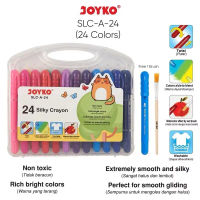 NEW Joyko Silky Crayon / SILKY CRAYON JOYKO isi warna atau 24 Warna / Crayon