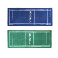 【VICTOR 勝利體育】場地造型運動毛巾(C-4184 F/G 場地藍/場地綠)