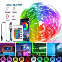 USB LED Strip Lights APP Control Color Changing 5050 RGB Led Light Flexible Lamp Tape for Room Decor