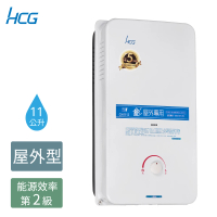 【HCG 和成】11公升屋外型熱水器-2級能效-NG1/LPG(GH1113-不含安裝)