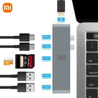 Xiaomi Type-c Docking Station USB3.0HUB 7-in-1 Docking Station High Speed Docking Station for Macbook Adapter Laptops Compatible