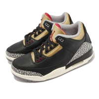 【NIKE 耐吉】Wmns Air Jordan 3 Retro 女鞋 男鞋 黑金 Black Gold 喬丹 3代(CK9246-067)