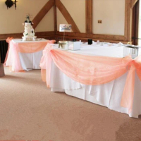 2pc Chiffon Wedding Arch Draping Fabric,75*600CM Wedding Arch