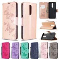 Leather Flip Case For Xiaomi Redmi Note 9S 9 Pro Max 3D Butterfly Purse Wallet Book Coque for Red MI Note 8T 8 7 10 Pro K30 K20
