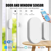 Zigbee Door Window Sensor Wireless Connection Smart Mini Door Sensor Work With Zigbee Gateway Alexa Google Home Tuya Smart App
