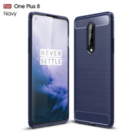 Oneplus 8 IN2013 IN2017 Case Carbon Fiber Skin Soft Silicone TPU Back Cover Shockproof Case For Oneplus 8 Oneplus8 IN2010 IN2019