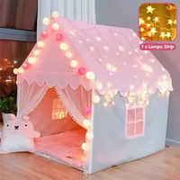 MJ Tenda Anak Tenda Rumah Anak Tenda Princess Jumbo Tenda Anak Perempuan Indoor Outdoor Murah Pink +