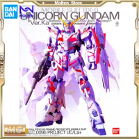 BANDAI MG Unicorn Gundam Ver.Ka 1/100 Scale Mobile Suit Gundam UC Gunpla Model Kit Assembly Anime Action Figure