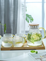冷水壺涼水壺歐式水杯家用套裝玻璃水壺耐高溫涼白開水壺玻璃茶壺
