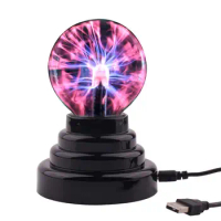 PowerTRC 3 Plasma Ball Lightning Sphere Party USB Operated