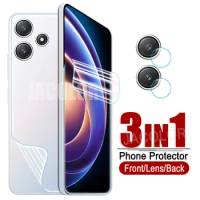 3 in 1 Hydrogel Film On For Xiaomi Redmi Note 12R 12S 12 Turbo 12T Pro Note12 Screen Protector Note12 Cam Lens Glass Note12Pro