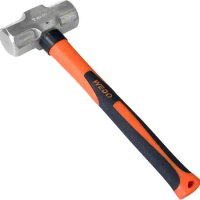 WEDO Sledge Hammer,Stainless Steel Crack Hammer With Fiberglass Handle,5-6Ib,Shock-resistant,Corrosion Resistant Drilling Hammer