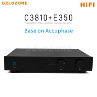 HIFI Remote C3810(Reference C3850)+E350 Preamplifier+Power Amplifier Integrated Amplifier Base On Accuphase Circuit 75W+75W