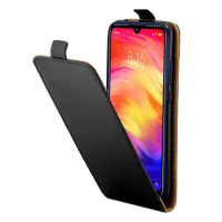 Magnetic Vertical Up Down Flip Leather Card Slot TPU Back Case Cover For Xiaomi Redmi Note 7