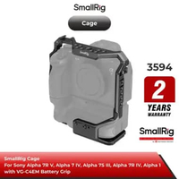 SmallRig Cage for Sony Alpha 7R V / Alpha 7 IV / Alpha 7S III / Alpha 7R IV / Alpha 1 with VG-C4EM B