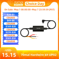 70mai Parking Surveillance Cable UP02 for 70mai A200 M200 S500 4K A800S A500S D06 M300 Hardwire Kit UP02 24H Parking Monitor