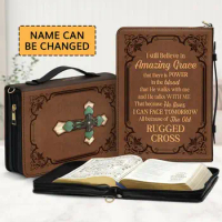 Bible Carrying Case For Women Unique Pattern Bible Cover With Handle Bible Book Cover For Scripture Study Bible Protector Bible