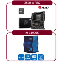 【板+U】MSI Z590-A PRO Intel主機板 + INTEL 盒裝Core i9-11900K 處理器