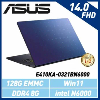 ASUS華碩 E410KA-0321BN6000 夢想藍 14吋輕薄文書筆電