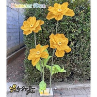 standing bunga hias 4 tangkai lampu motif bunga dekorasi pelaminan / Bunga lampu hias photogrgraphi