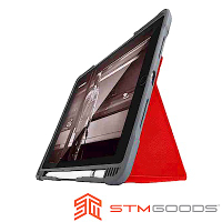 澳洲STM Dux Plus iPad Pro 10.5吋 專用軍規防摔殼 - 紅