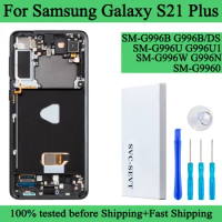 SM-G996B G996B/DS Premium Second-hand Lcd For Samsung Galaxy S21 Plus Display Touch Screen Digitizer Panel Assembly WITH FRAME