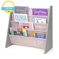 Sophie Kids Bookcase with 4 Shelves Book Organizer, Pink