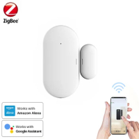 Tuya Smart ZIGBEE Door and Windows Sensor Door Open Phone Alert Personal Security Home Automation Compatible Alexa Google Home