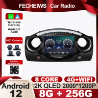 9 Inch Android 12 For BMW Mini Cooper R50 R52 R53 2000 - 2007 Car Radio RDS Stereo DSP Wireless Carplay Auto Player Multimedia