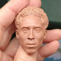 Custom 1/6 Scale Head Sculpt Wild-curl Up Kobe Bryant Unpainted Fit 12" Figure