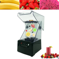 Commercial Blender Mixer Sound Insulation Food Processor Ice Smoothies Juicer Electric Ice Crusher