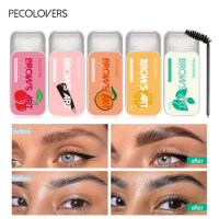 1Pc Eyebrow Styling Gel Brows Wax Sculpt Soap Waterproof Long-Lasting 3D Feathery Wild Brow Styling Easy To Wear Makeup Eyebrow